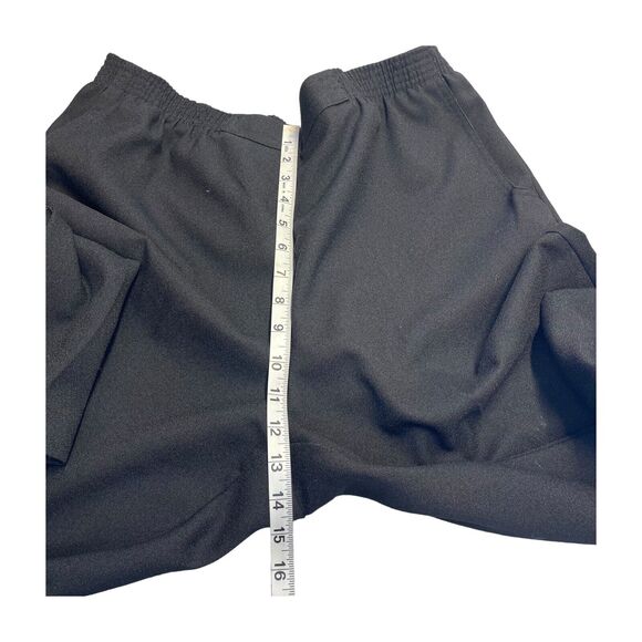 Alfred Dunner Pants Women 14 Black 100% Polyester Elastic Waist Straight Leg - Picture 5 of 6